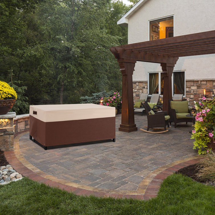 Ebern Designs Breathable Patio Coffee Table Cover Wayfair